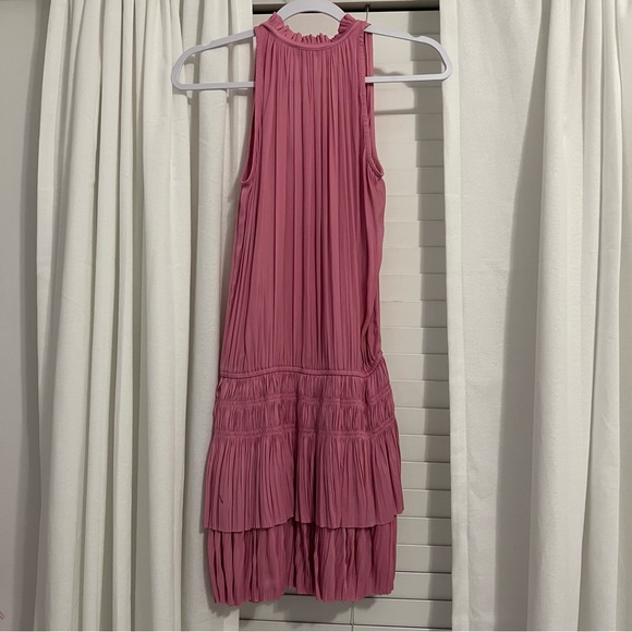 CURRENT AIR Cara Sleeveless Pleated Mini Dress in Pink - Picture 6 of 6